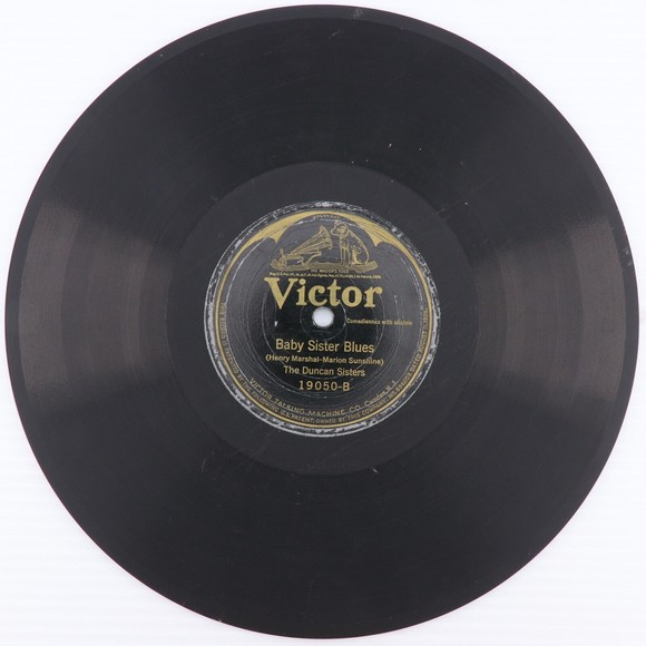 The Duncan Sisters – The Music Lesson /Baby Sister Blues  1923 10" 78 rpm Record - Picture 5 of 6